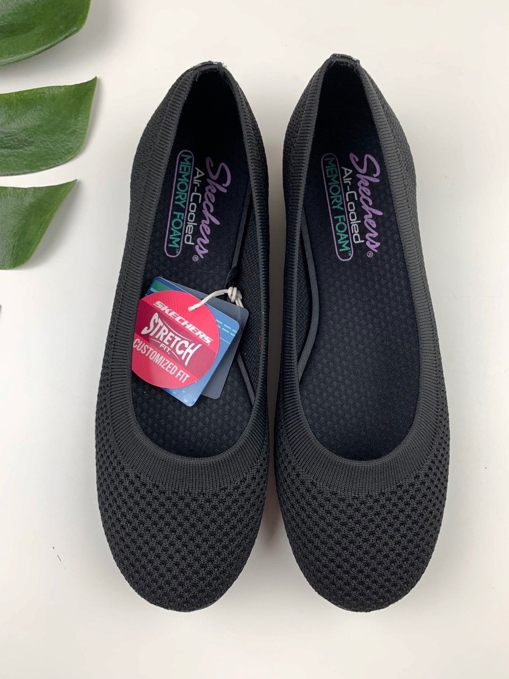 New Skechers Cleo What A Move Skimmer Ballet Flats Slip On Shoes Women's 8.5